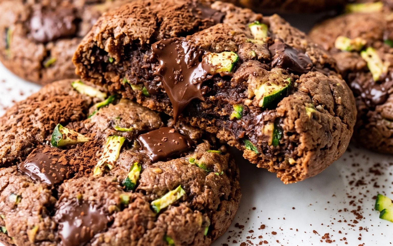 Triple Chocolate Zucchini Cookies
