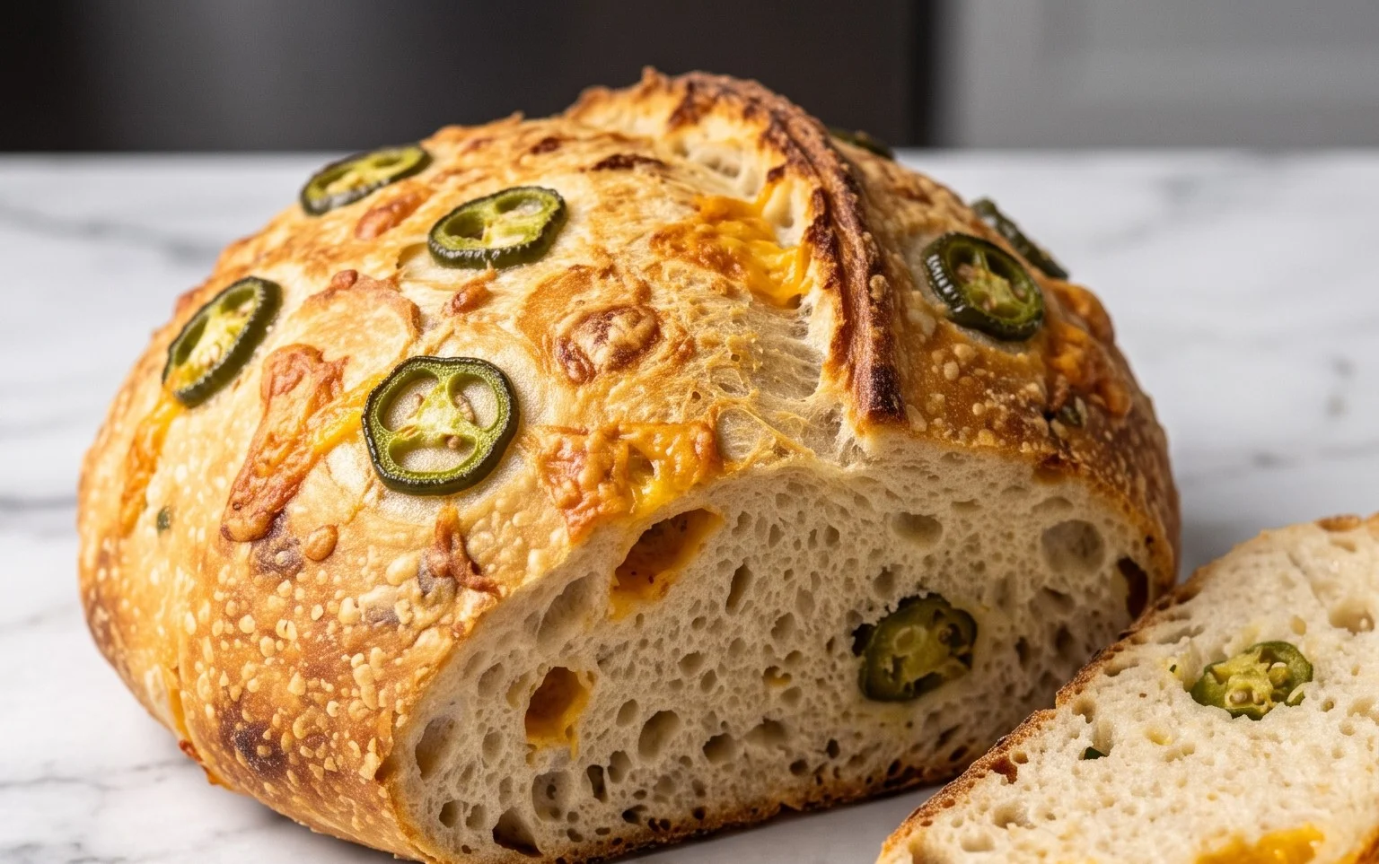 Jalapeno Cheddar Dutch Oven Bread