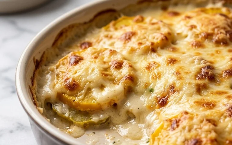 Gratin de Pâtisson Béchemel : Le Légume Oublié Crémeux