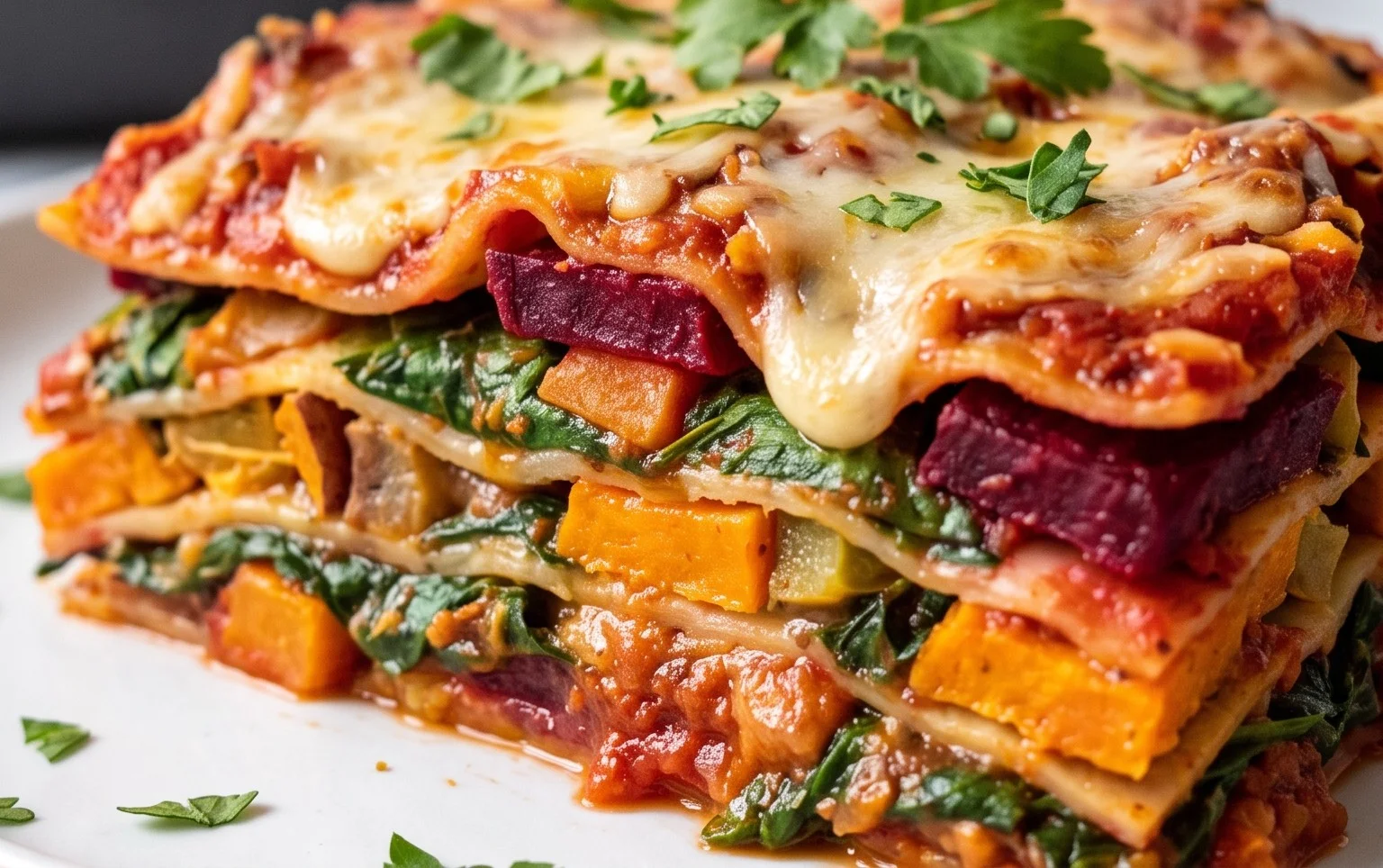 Vegan Rainbow Lasagne