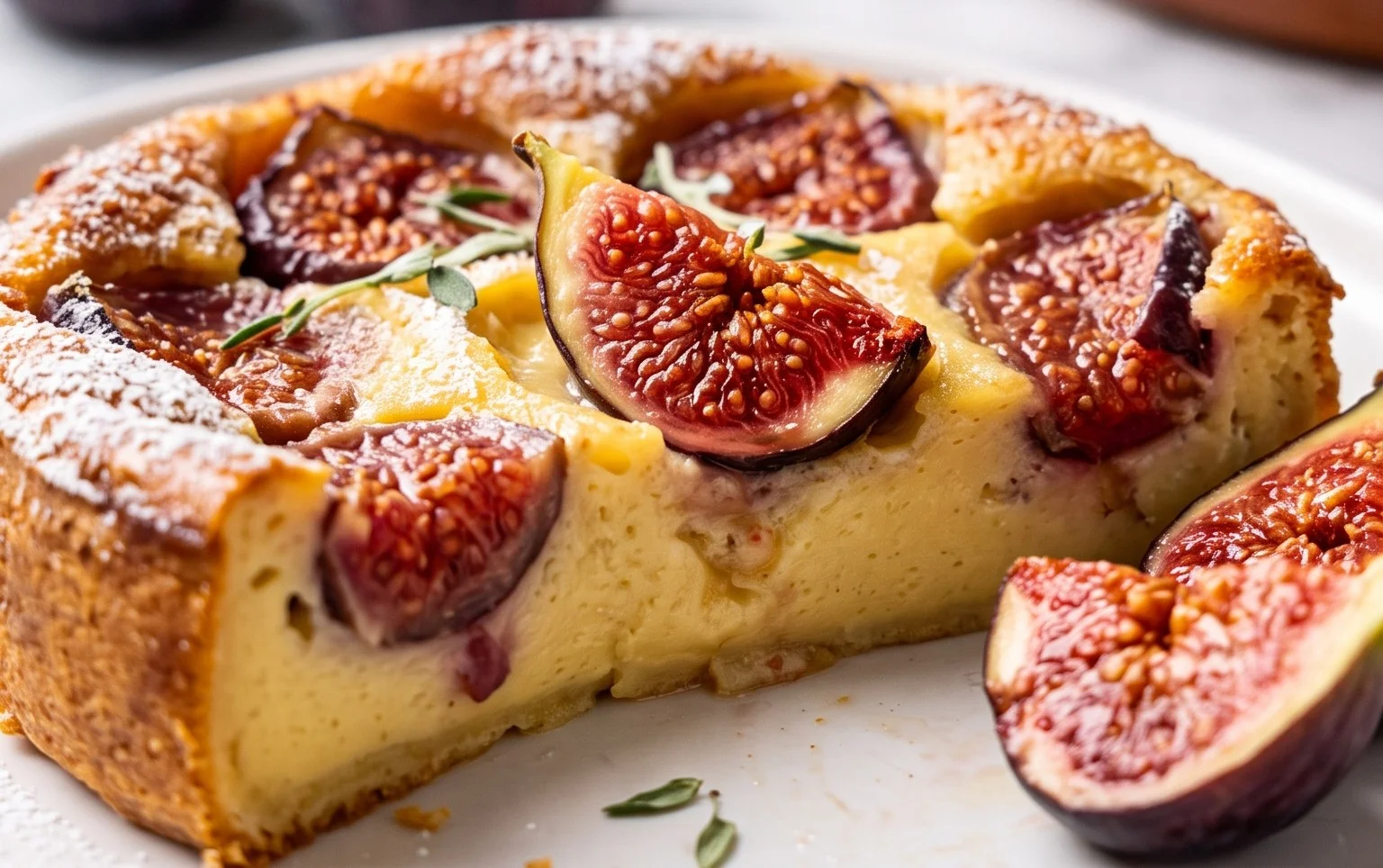 Clafoutis de figues fraîches