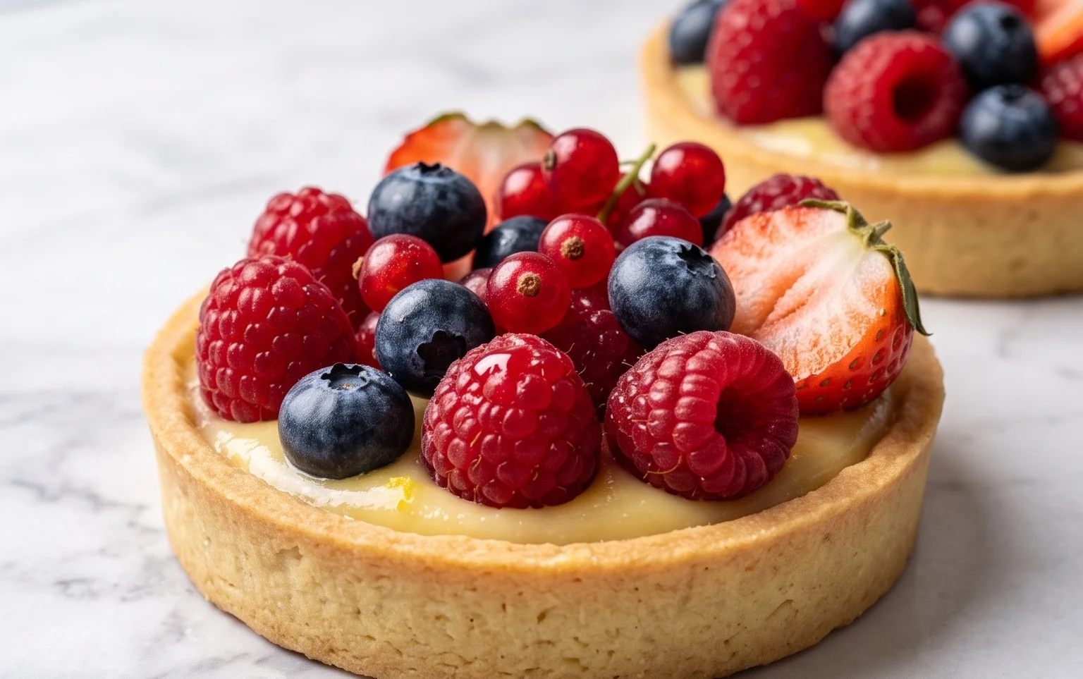 Tarte au citron et fruits rouges facile : recette express